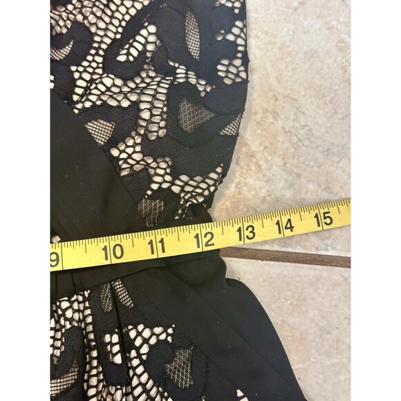 Diane von Furstenberg Size 0 Shany Lace Silk Blend Jumpsuit in Nougat and Black - Picture 12 of 16